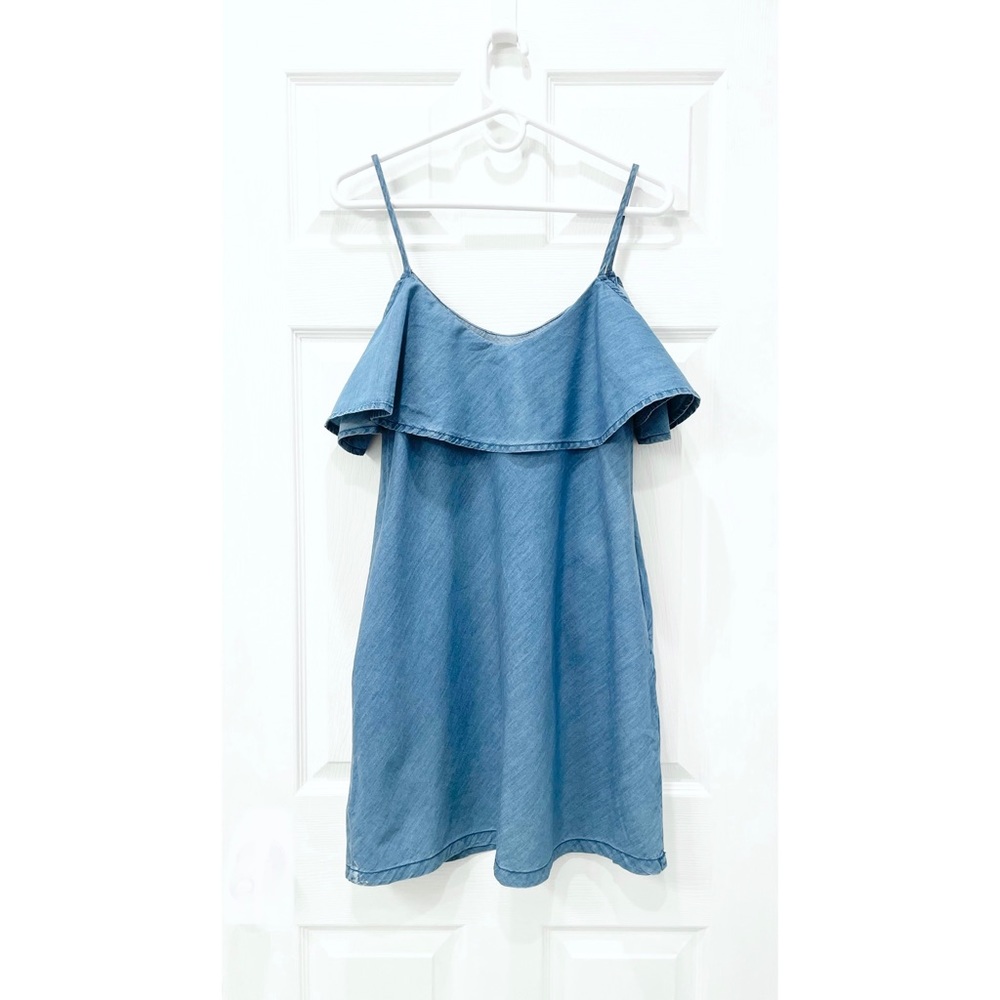 Denim Co. est 1969 Denim Cold Shoulder Dress with Pockets
